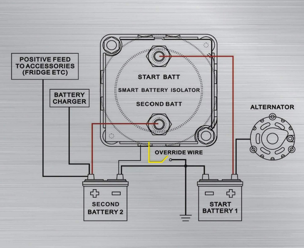 Simple battery isolator circuit