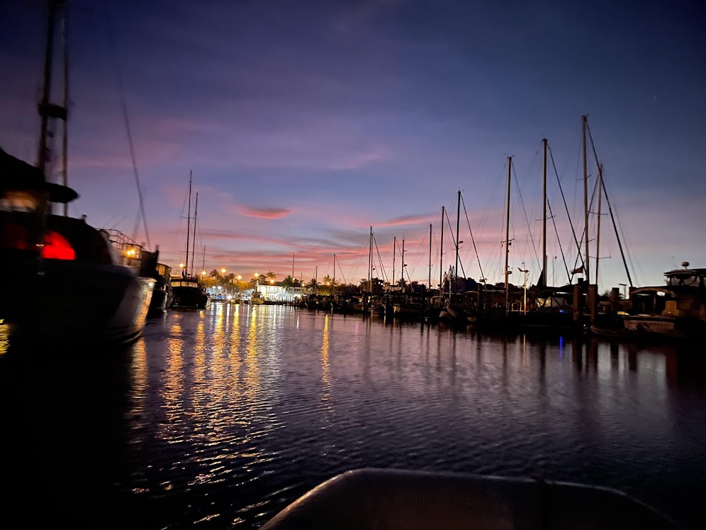 Commuting to work by dinghy